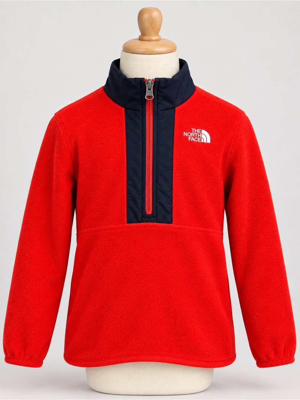 The North Face Youth XL 18/20 Red Fleece Quarter Zip Pullover